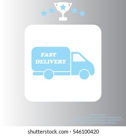 fast delivery icon . Vector illustration.