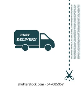 fast delivery icon . Vector illustration.