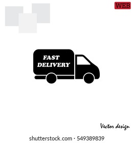 fast delivery icon . Vector illustration.