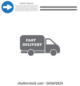 fast delivery icon . Vector illustration.