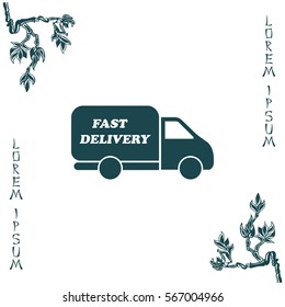 fast delivery icon . Vector illustration.