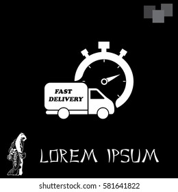fast delivery icon . Vector illustration.