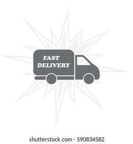 fast delivery icon . Vector illustration.