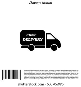 fast delivery icon. Vector illustration.