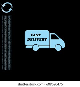 fast delivery icon. Vector illustration.