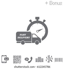 fast delivery icon. Vector illustration.