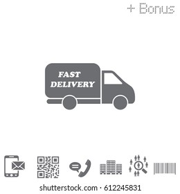 fast delivery icon. Vector illustration.