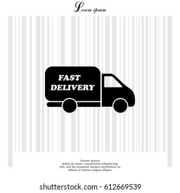 fast delivery icon. Vector illustration.