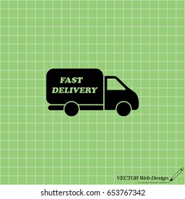 fast delivery icon. Vector illustration.