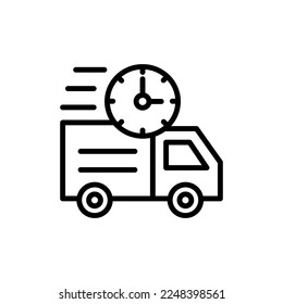 Fast Delivery icon in vector. Logotype