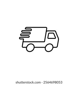 fast delivery icon vector symbol isolated