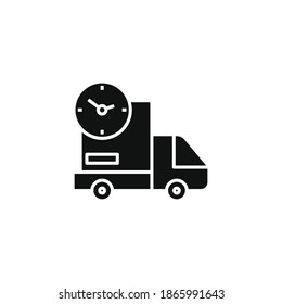 fast Delivery icon for your website, logo, app, UI, product print. fast Delivery concept flat Silhouette vector illustration icon