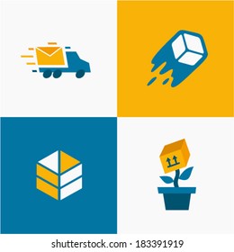 Fast delivery icons