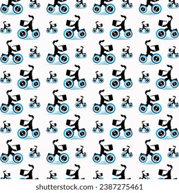 Fast Delivery illustration seamless pattern colorful trendy vector background