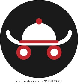 Entrega rápida, ilustración, vector en un fondo blanco.