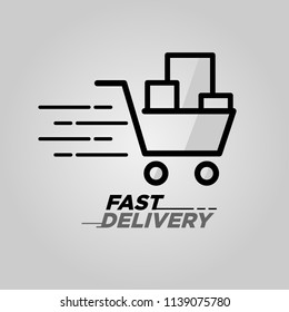 Fast Delivery Logistic Icon Logo Design