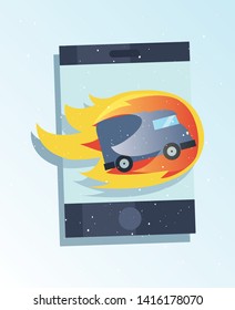 fast delivery logistic icon vector ilustrate