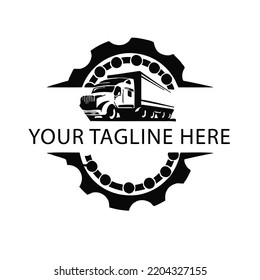 Fast Delivery Logo Cargo design vector template, Transportation truck speed moving Logotype concept icon.