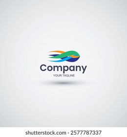 Fast delivery logo design element template