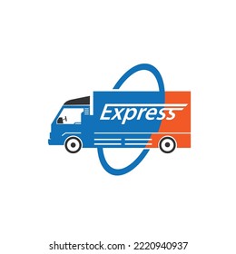 símbolo de diseño de logotipo de entrega rápida