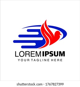 Fast delivery logo design template