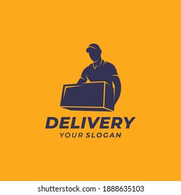 Fast delivery logo design template Vector illustration
