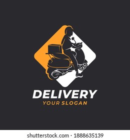 Plantilla de diseño de logotipo de entrega rápida Ilustración del vector

