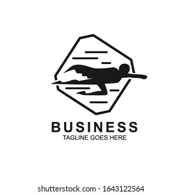 fast delivery logo design vector, white isolated.eps10