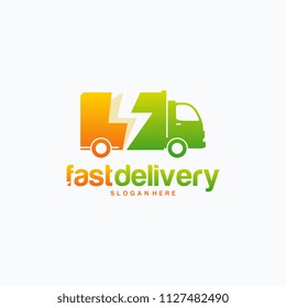 Fast Delivery logo designs vector, Flash Shipping logo template