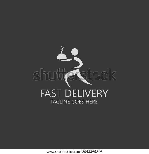 Fast delivery logo. Food deliver icon.\
Vector illustration