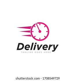 Vector de diseño de icono de logotipo de entrega rápida
