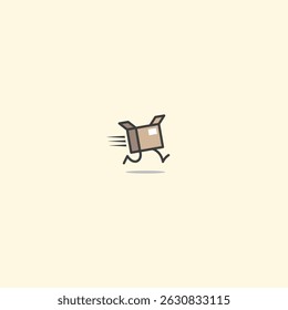 Fast delivery logo icon flat vector design
