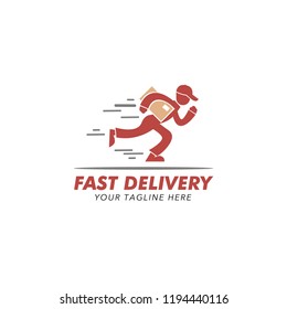 Fast delivery logo, icon. Vector illustration