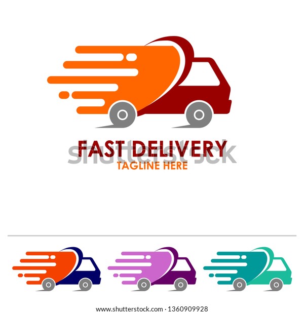 Fast Delivery Logo, Shipping Design Concept,
Template Design, Creative Symbol,
Icon
