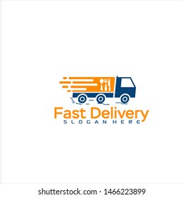 Fast Delivery Logo Template Design Vector, Emblem, Design Concept, Creative Symbol, Icon, simple - Vector 