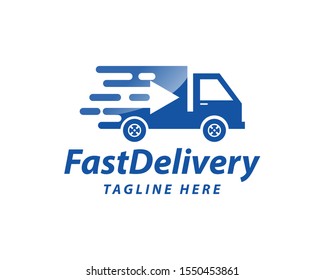 Fast Food Delivery Logo Template Design Stock Vector (Royalty Free ...