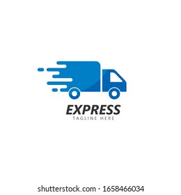 fast delivery logo vector icon illustration design  