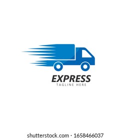 fast delivery logo vector icon illustration design  
