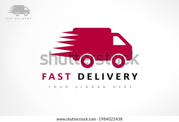Fast delivery logo\
vector. Van design.