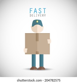 Fast delivery man