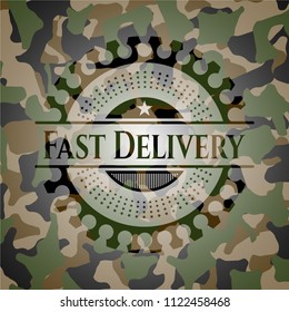 Fast Delivery on camouflaged texture