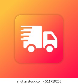 Fast Delivery orange bright app ui/ux Icon / Logo design