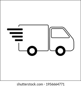 Plantilla de ilustración de icono de pedido de entrega rápida