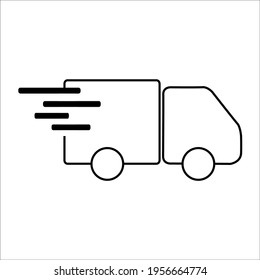 Plantilla de ilustración de icono de pedido de entrega rápida