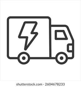 Fast Delivery Outline Icon Vector Illustration