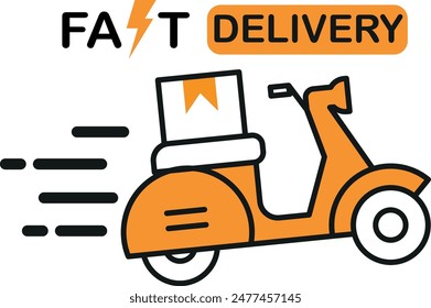 Envío de paquetes de entrega rápida Vectores