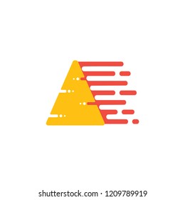 fast delivery pizza symbol vector