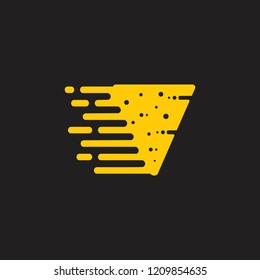 fast delivery pizza symbol vector