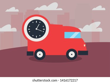 fast delivery related icon vector ilustrate