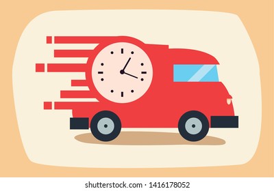 fast delivery related icon vector ilustrate